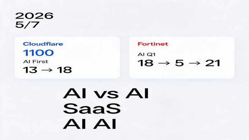 Cloudflare AI-First转型与Fortinet AI安全叙事：网络安全行业两条路线的分化与收敛