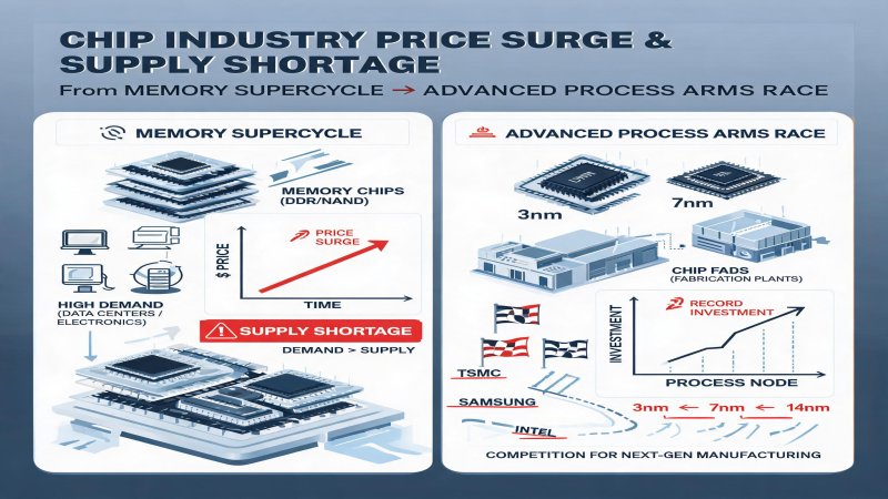 Chip Industry Price Surge and Supply Shortage: From Memory Supercycle to Advanced Process Arms Race