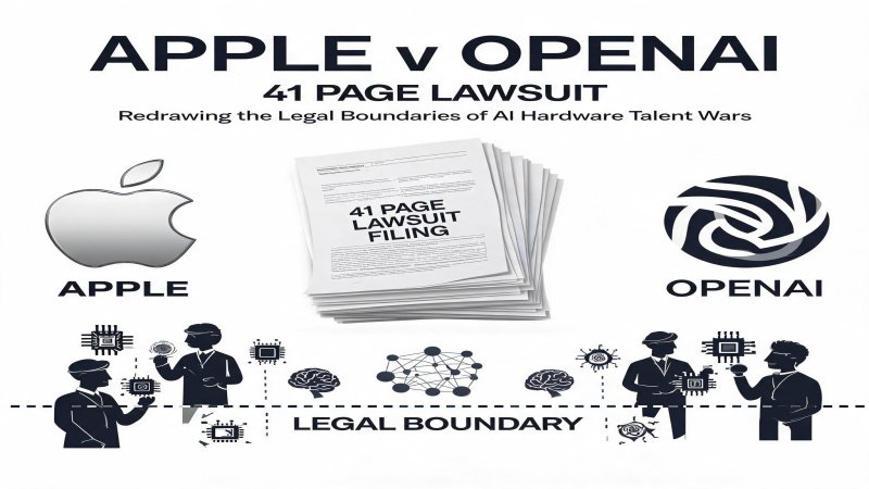 Apple v. OpenAI: How a 41-Page Lawsuit Redraws the Legal Boundary of AI Hardware Talent Wars