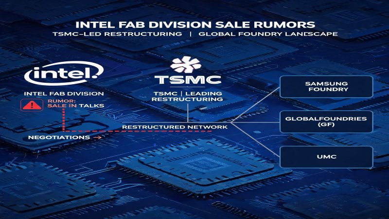Intel Fab Division Sale Rumors: TSMC-Led Restructuring of Global Foundry Landscape