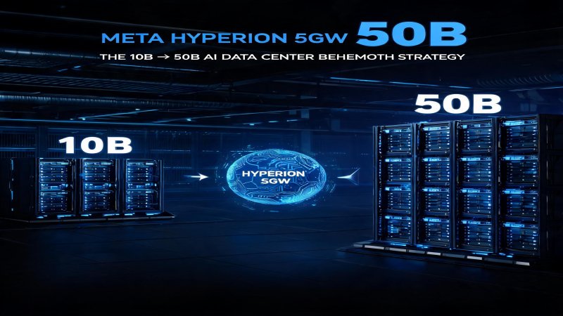 Meta Hyperion 5GW + $50B: The $10B to $50B AI Data Center Behemoth Strategy
