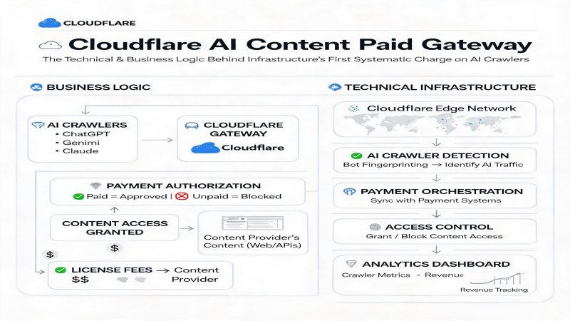 Cloudflare AI Content Paid Gateway: The Technical and Business Logic Behind Infrastructure's First Systematic Charge on AI Crawlers