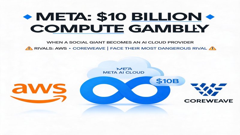 Meta's $10 Billion Compute Gamble: When a Social Giant Becomes an AI Cloud Provider, AWS and CoreWeave Face Their Most Dangerous Rival