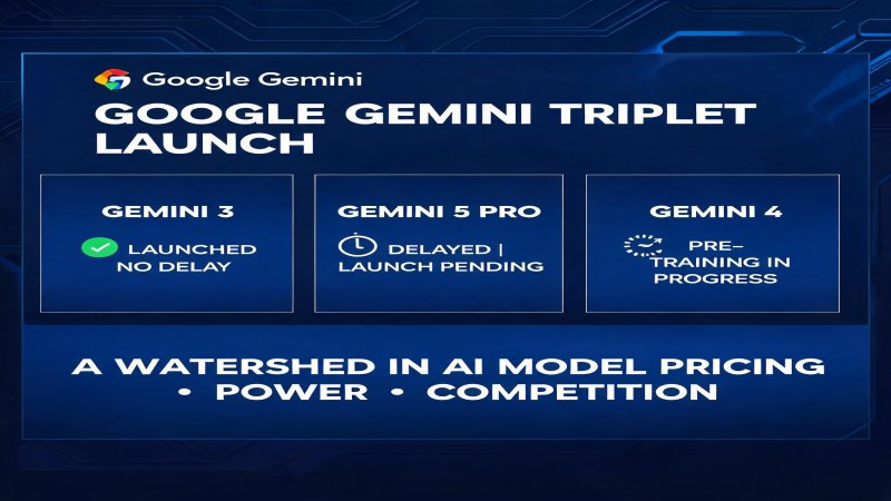 Google Gemini Triplet Launch + 3.5 Pro Delay + Gemini 4 Pre-training: A Watershed in AI Model Pricing-Power Competition