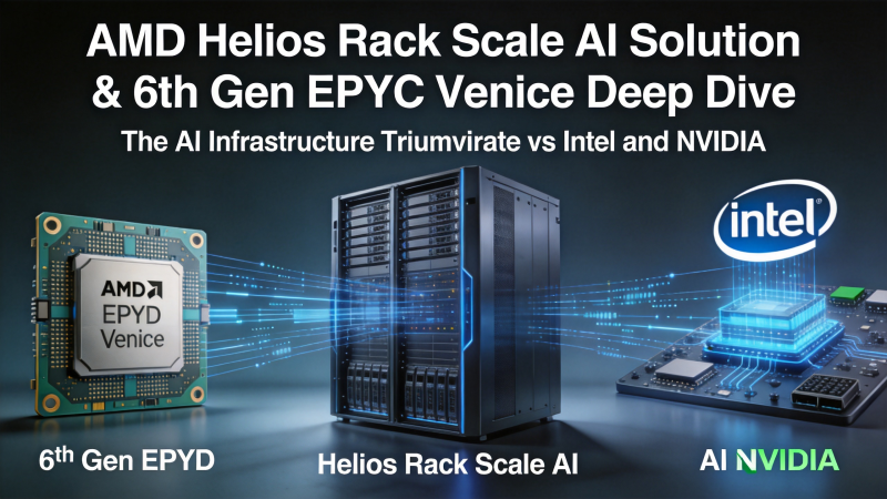 AMD Helios Rack-Scale AI Solution and 6th Gen EPYC Venice Deep Dive: The AI Infrastructure Triumvirate vs Intel and NVIDIA